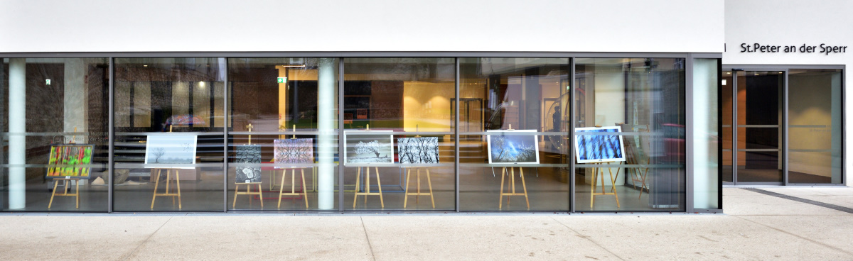 Schaufensterfront Stadtmuseum St. Peter an der Sperr Wiener Neustadt