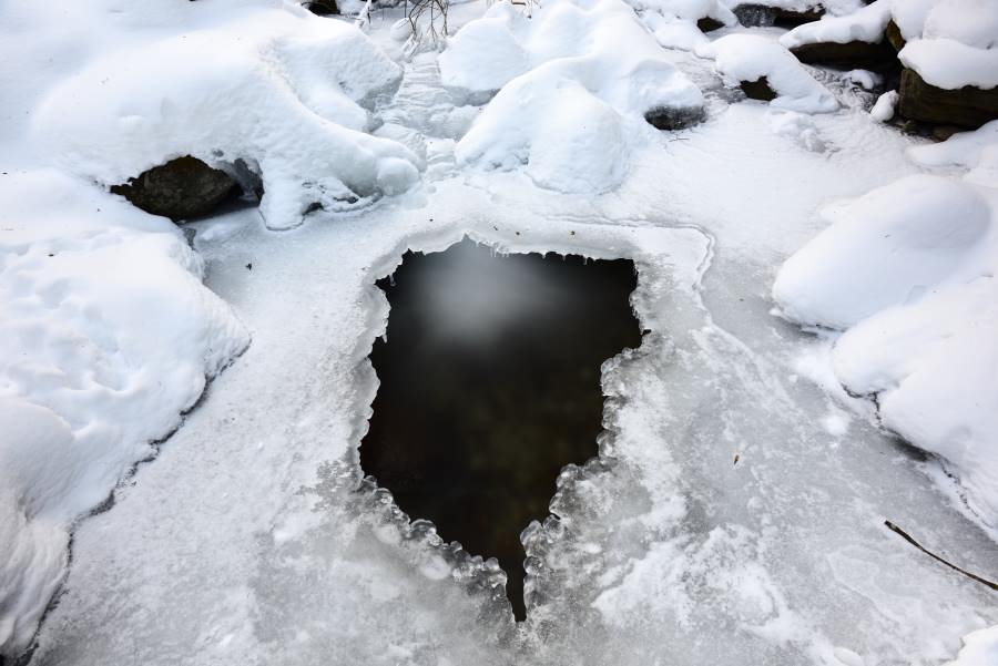 Frozen creek